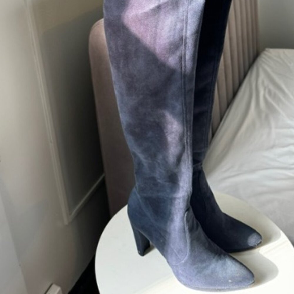 Stuart Weitzman, Vidaland 100 Boot Navy - image 4